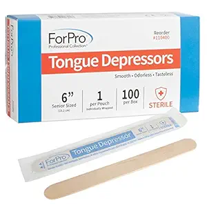 6" Tongue Depressor Box of 100pcs