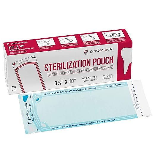 100 Pcs 5" x 8" Sterilization Pouch
